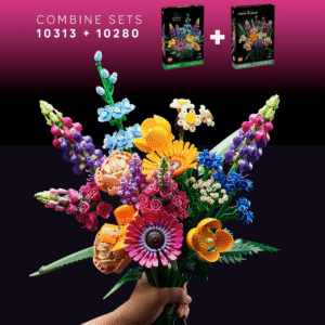 LEGO Botanicals Flower Bouquet Building Set 10280 – Decorative Artificial Flowers for Home & Office (Ages 18+)