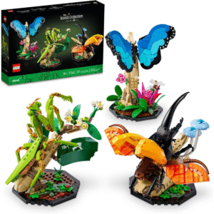 LEGO Ideas Insect Collection – Life-Size Butterfly, Beetle & Mantis Display Set | Perfect Nature-Inspired Home Décor Gift