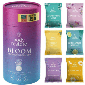 Body Restore Aromatherapy Shower Steamers – 6 Pack | Relaxation Gifts