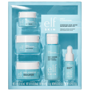 e.l.f. SKIN Holy Hydration! Hydrated Ever After Mini Skincare Kit – Travel-Size Cleanser, Moisturizer & Eye Cream