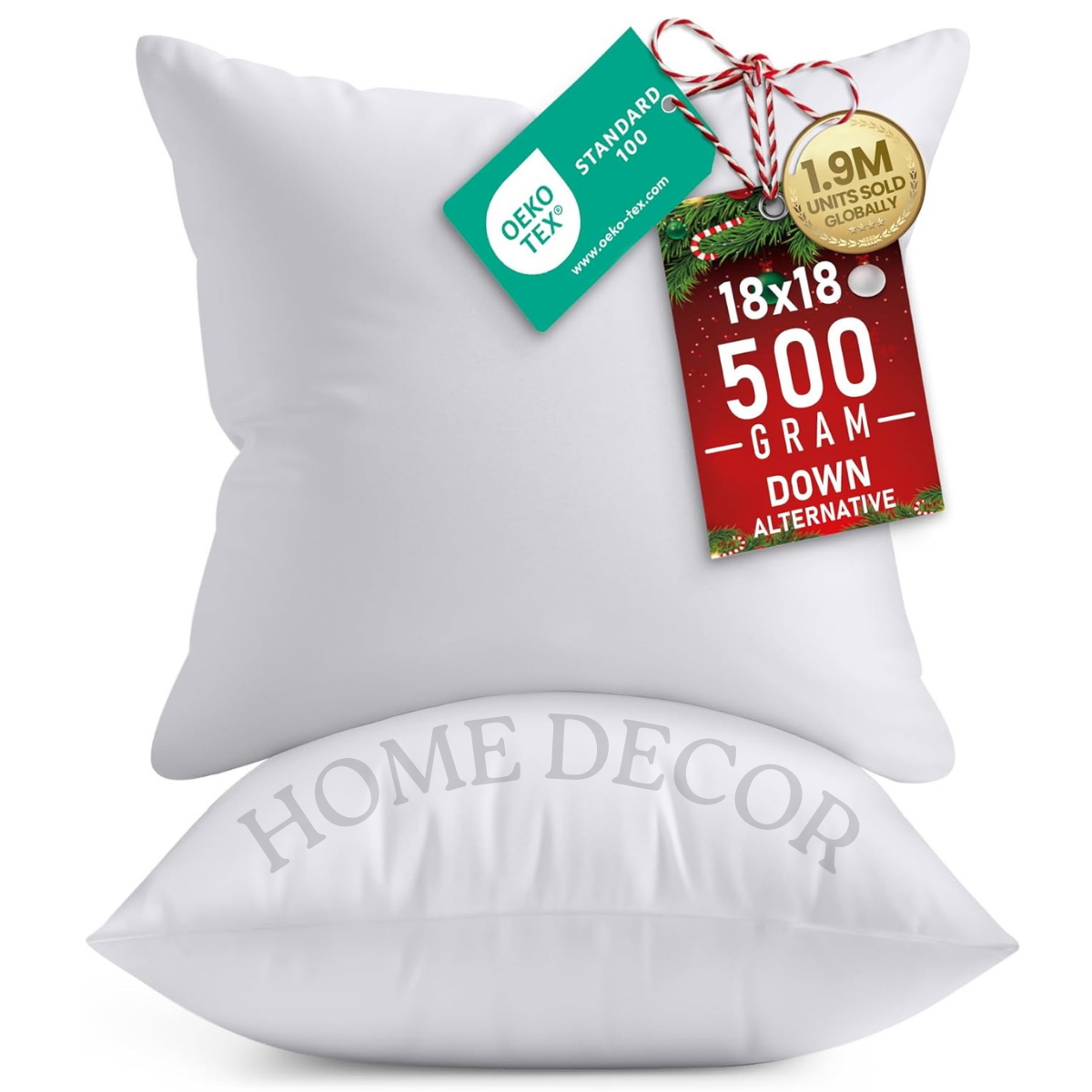 Utopia Bedding 18x18 Pillow Inserts (Set of 2) β Soft & Fluffy Decorative Cushion Inserts for Sofa & Bed