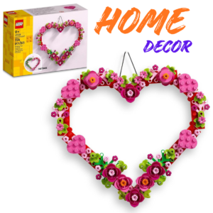 LEGO Heart Ornament Building Toy Set 40638 – Valentine’s Day Gift & Creative Wall Décor for Kids (Ages 9+)