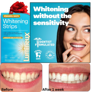 Lumineux Teeth Whitening Strips Kit – 9 Treatments | Peroxide-Free, Enamel-Safe & Sensitivity-Free Whitening