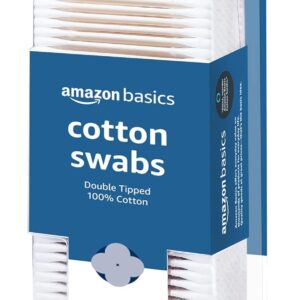 Amazon Basics Cotton Swabs 500 Count – Soft & Strong Cotton Buds for Personal Hygiene & Baby Care