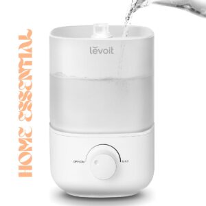 LEVOIT Top Fill Humidifier for Bedroom – 2.5L Quiet Cool Mist Humidifier for Large Room, Baby Nursery & Plants (28dB, 25H Runtime)