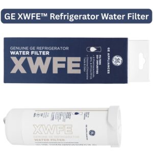 GE XWFE™ Refrigerator Water Filter – Genuine GE Replacement | Reduces Lead, Microplastics & 50+ Impurities
