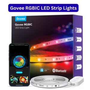 Govee RGBIC LED Strip Lights 16.4ft – Smart Color Changing LED Lights with App Control & Music Sync for Bedroom Decor