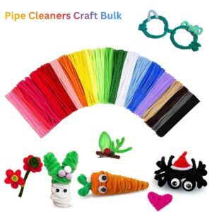 Pipe Cleaners Craft Bulk 200pcs – Colorful Chenille Stems for Kids DIY Crafts, Room Decor & School Projects