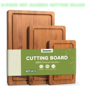 3-Piece Set Bamboo Cutting Board