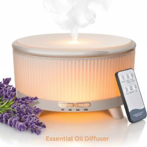 500ML Essential Oil Diffuser | 20-Hour Ultrasonic Humidifier with Remote