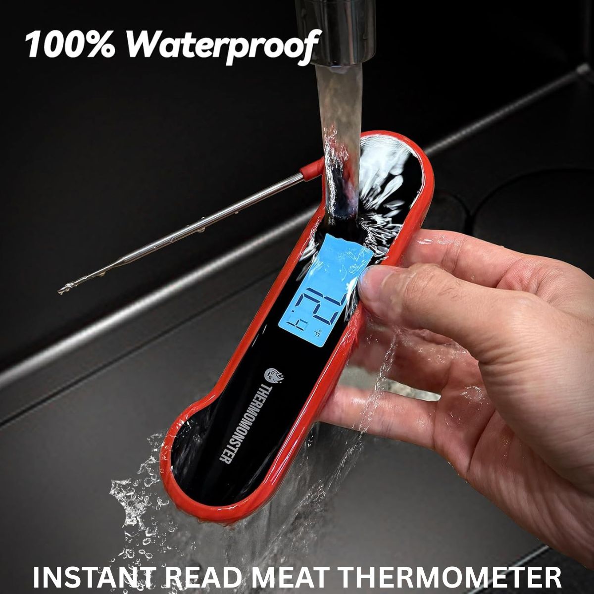 Instant Read Digital Meat Thermometer | Fast & Accurate BBQ Food Thermometer