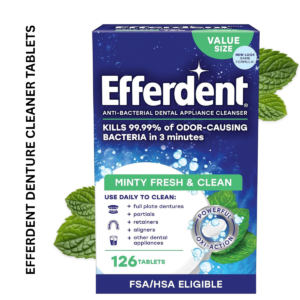 Efferdent Denture Cleaner Tablets 126 Count | Mint
